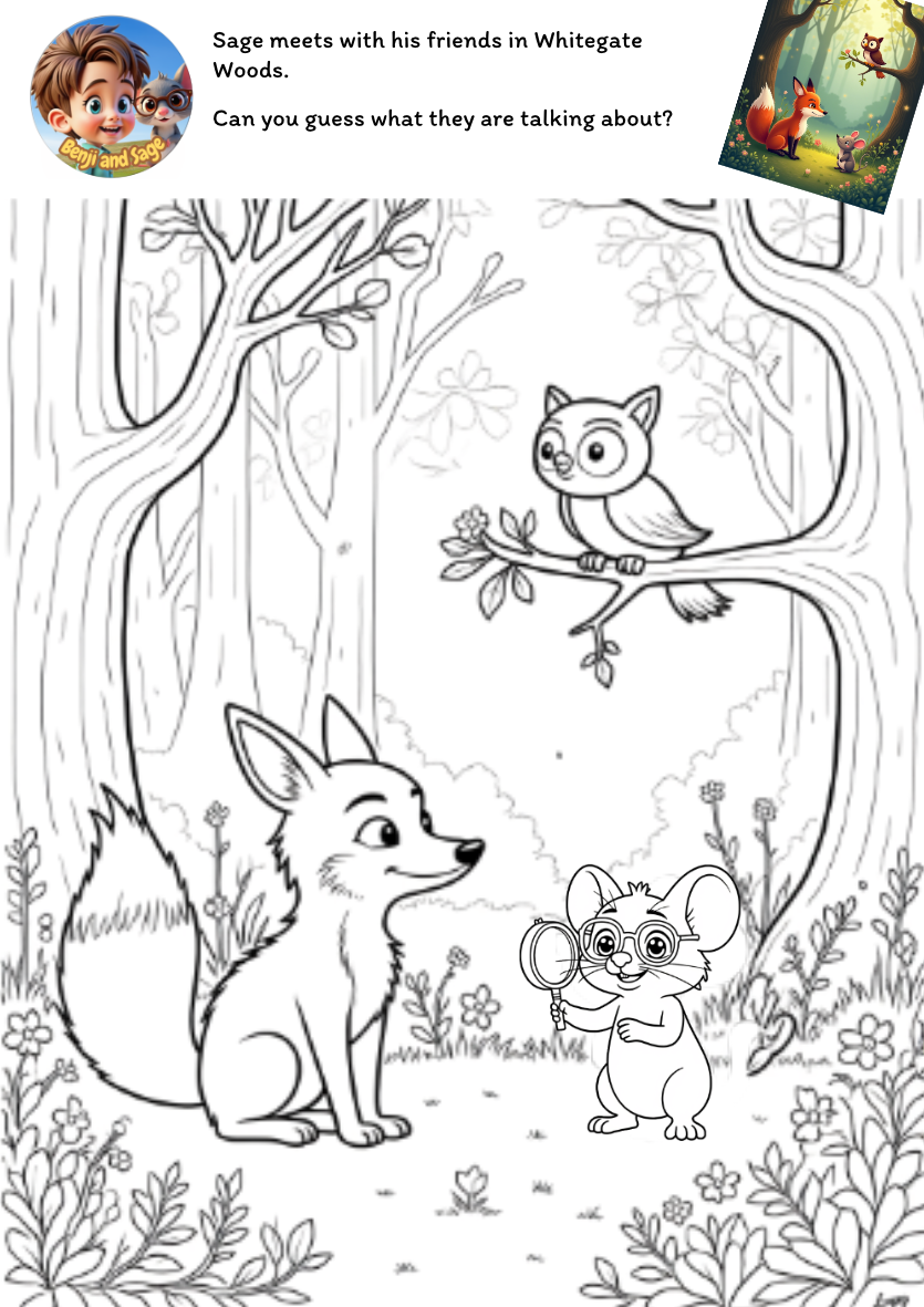 Benji and Sage - Woodland Scene 01 Benji and Sage Woodland Scene